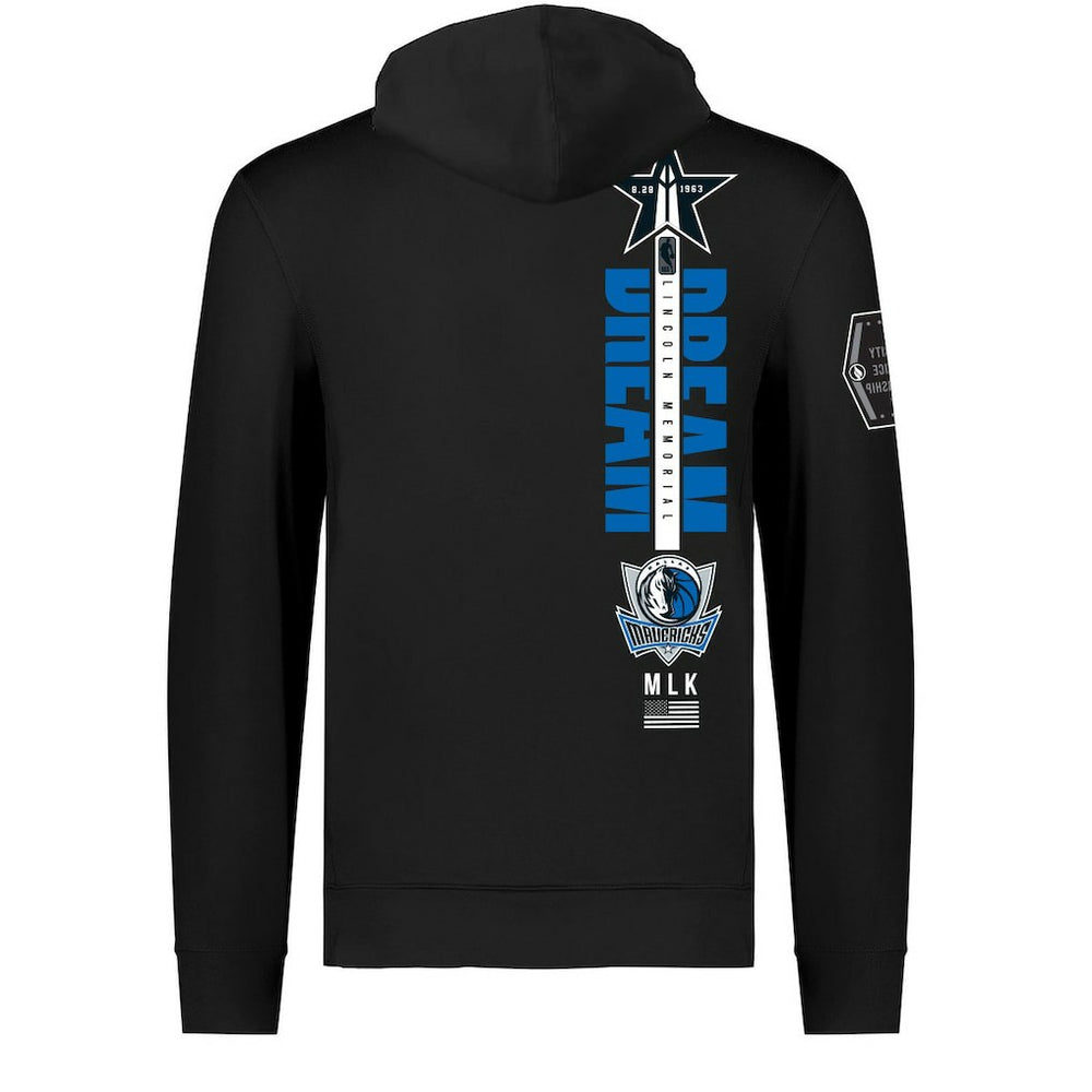 Dallas Mavericks FISLL x Black History Collection Unisex Pullover Hoodie - Black - NBA