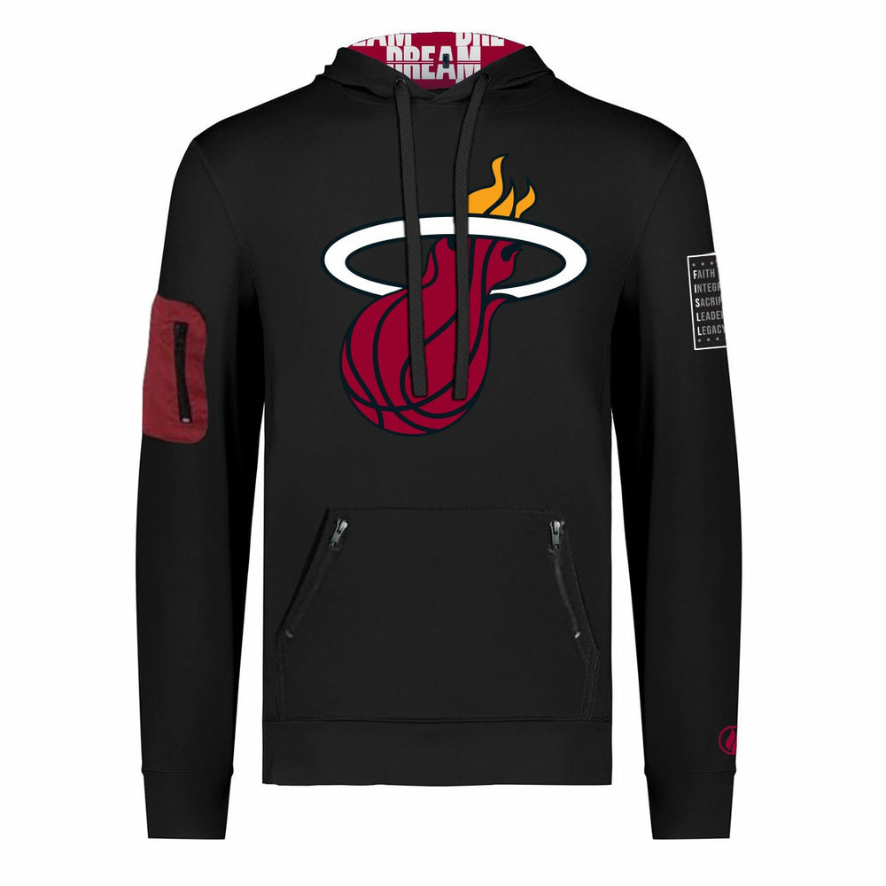 Miami Heat FISLL x Black History Collection Unisex Pullover Hoodie - Black - NBA