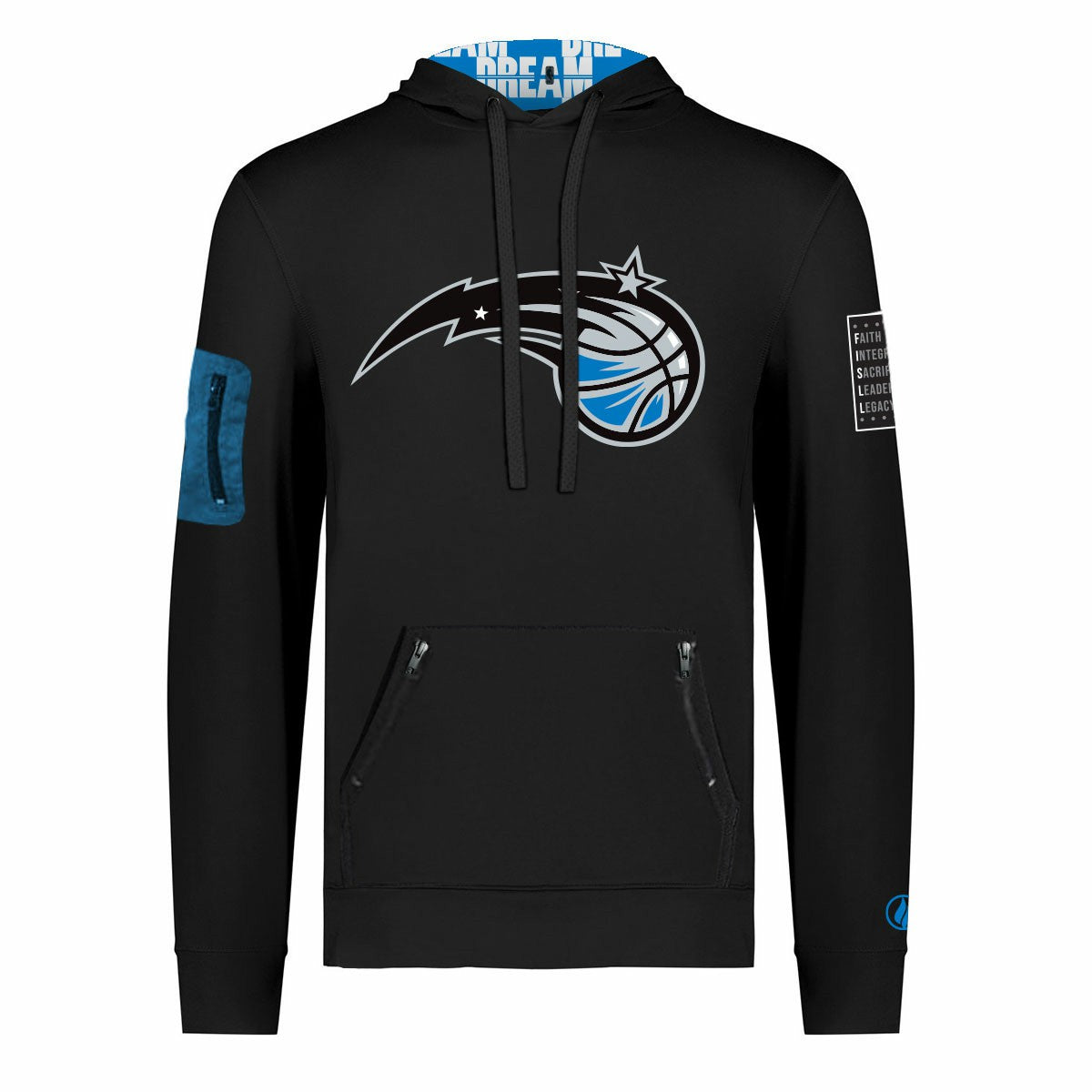 Orlando Magic FISLL x Black History Collection Unisex Pullover Hoodie - Black - NBA