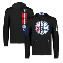 Philadelphia 76ers FISLL x Black History Collection Unisex Pullover Hoodie - Black - NBA