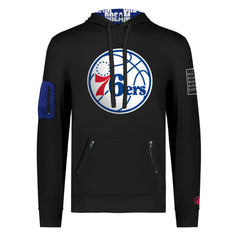 Philadelphia 76ers FISLL x Black History Collection Unisex Pullover Hoodie - Black - NBA