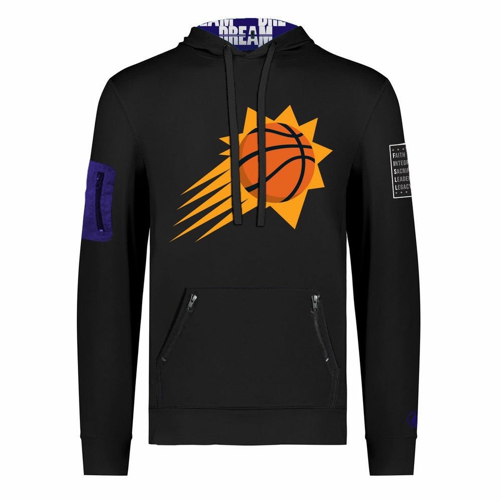 Phoenix Suns FISLL x Black History Collection Unisex Pullover Hoodie - Black - NBA