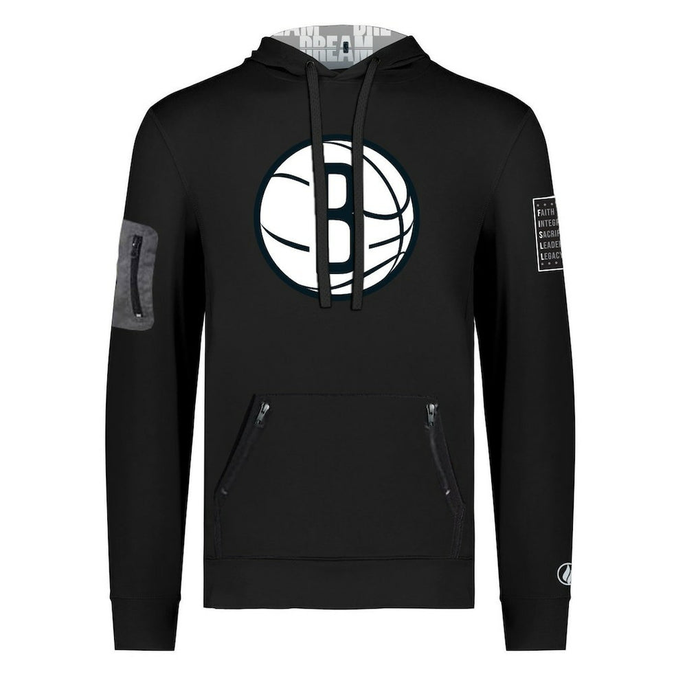 Brooklyn Nets FISLL x Black History Collection Unisex Pullover Hoodie - Black - NBA