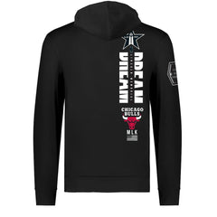 Chicago Bulls FISLL x Black History Collection Unisex Pullover Hoodie - Black - NBA