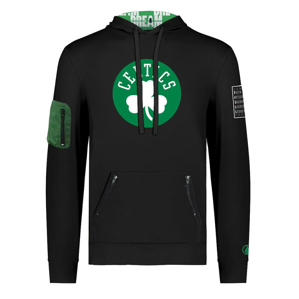 Boston Celtics FISLL x Black History Collection Unisex Pullover Hoodie - Black - NBA