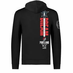 Portland Trail Blazers FISLL x Black History Collection Unisex Pullover Hoodie - Black - NBA