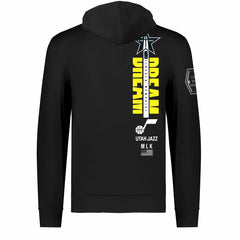 Utah Jazz FISLL x Black History Collection Unisex Pullover Hoodie - Black - NBA