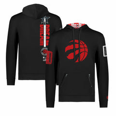 Toronto Raptors FISLL x Black History Collection Unisex Pullover Hoodie - Black - NBA