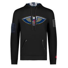 New Orleans Pelicans FISLL x Black History Collection Unisex Pullover Hoodie - Black - NBA