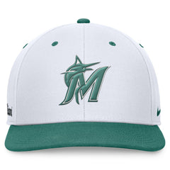 Miami Marlins Nike Bicoastal Two-Tone Pro Performance Snapback Hat - MLB