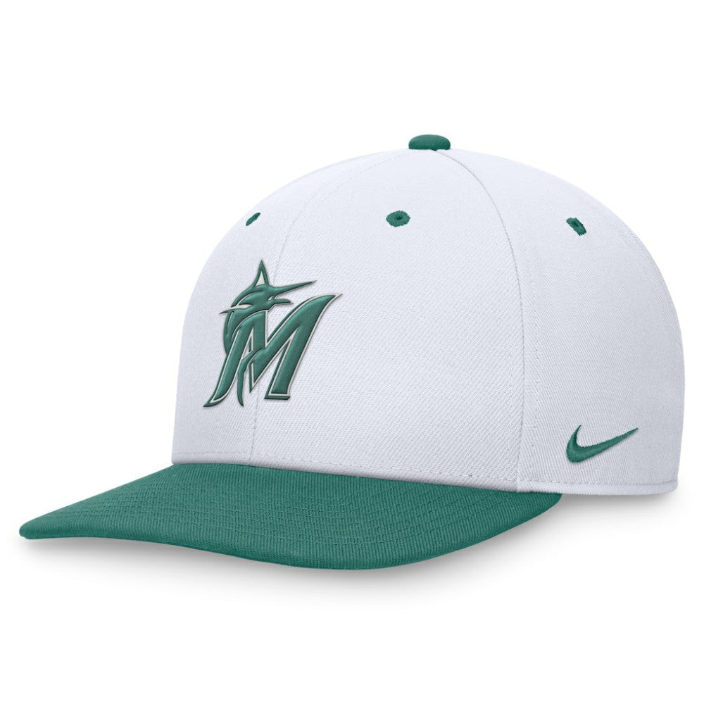 Miami Marlins Nike Bicoastal Two-Tone Pro Performance Snapback Hat - MLB