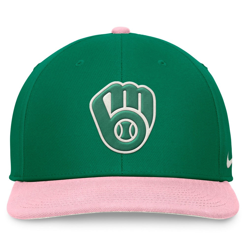 Milwaukee Brewers Nike Malachite Pro Performance Snapback Hat - MLB