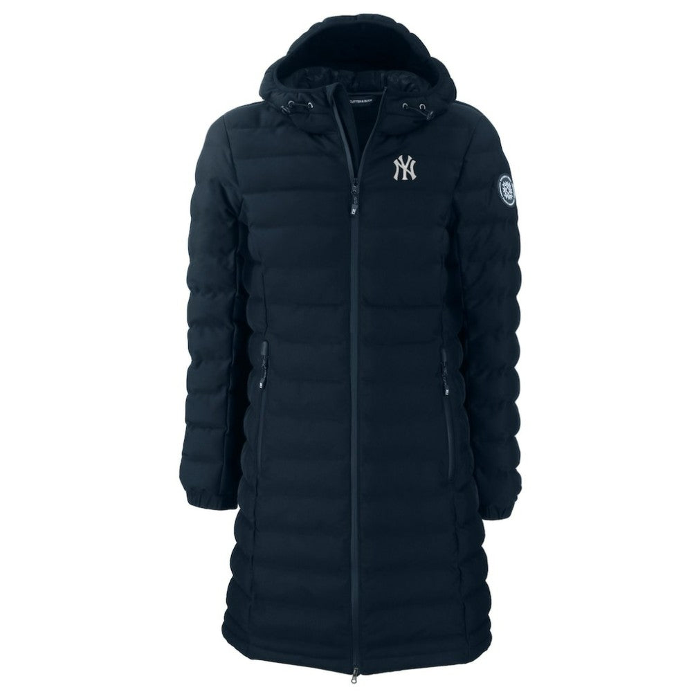 New York Yankees Cutter & Buck Women's Mission Ridge Repreve Eco Insulated Full-Zip Long Puffer Jacket - MLB