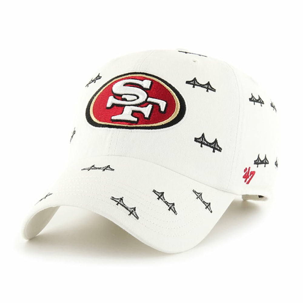 San Francisco 49ers '47 Confetti Clean Up Adjustable Hat White | 47 brand