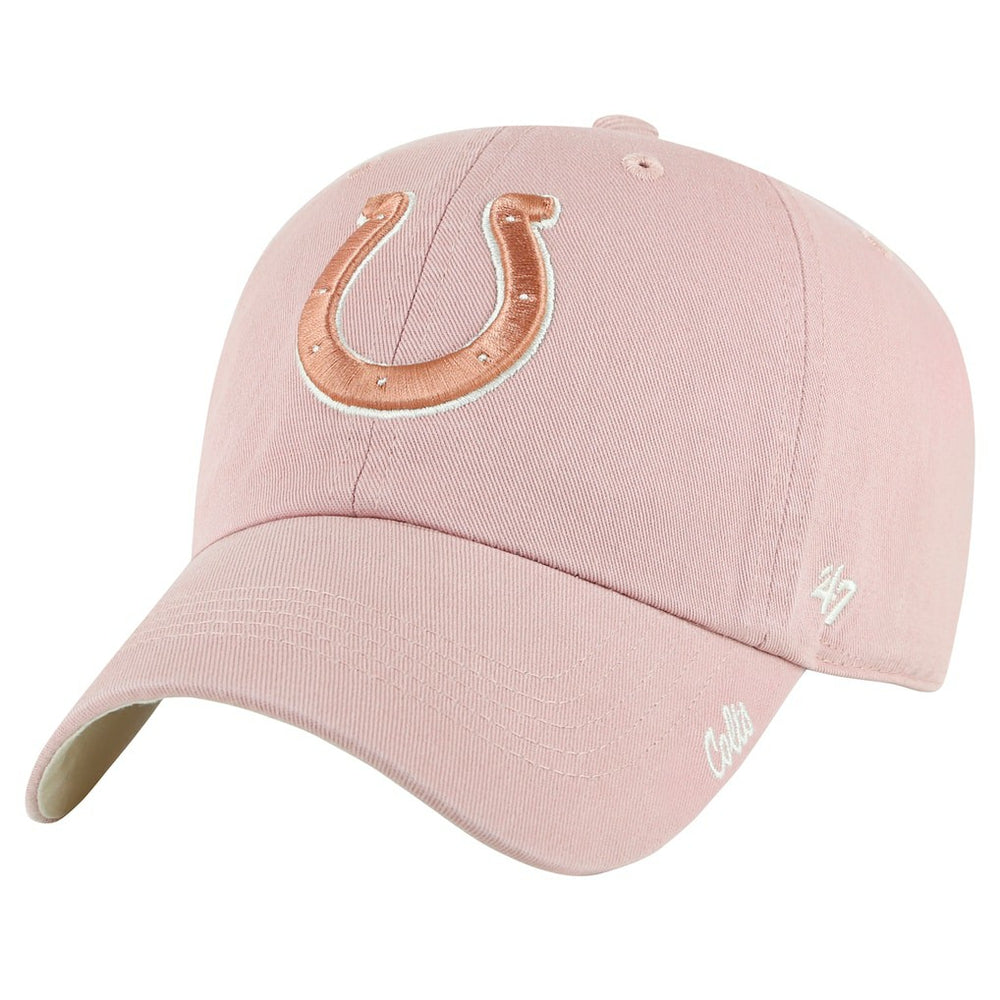 Indianapolis Colts '47 Women's Ballpark Cheer Dusty Rose Clean Up Adjustable Hat Pink | 47 brand