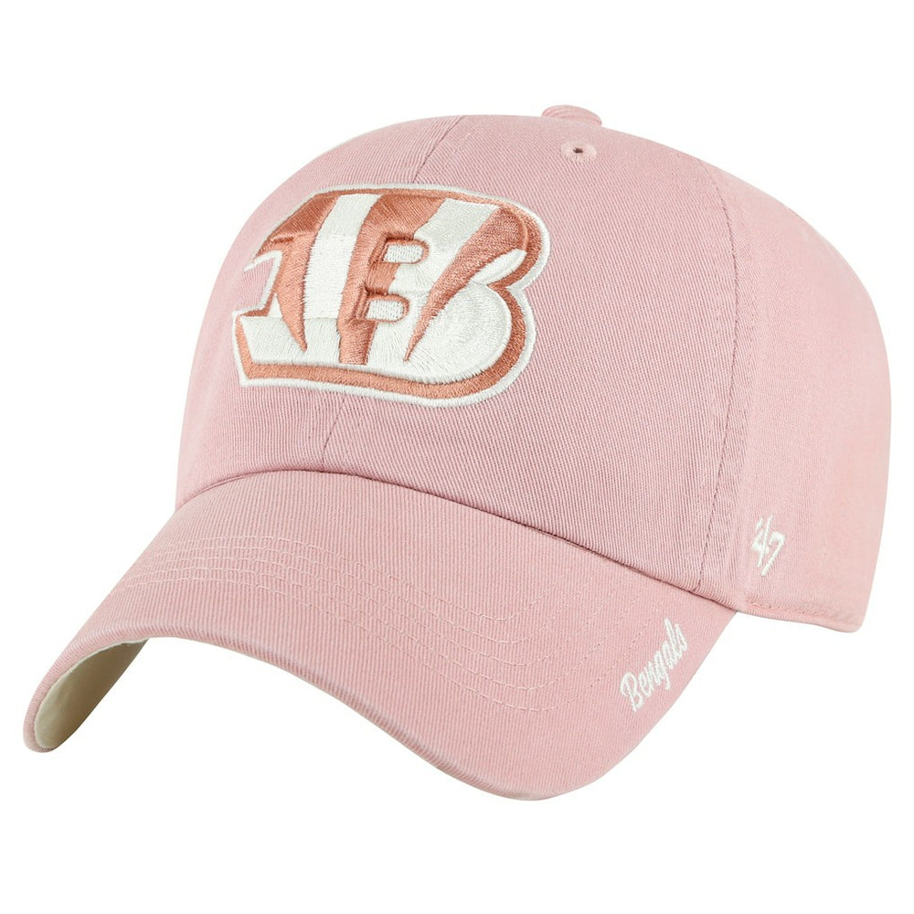 Cincinnati Bengals '47 Women's Ballpark Cheer Dusty Rose Clean Up Adjustable Hat Pink | 47 brand