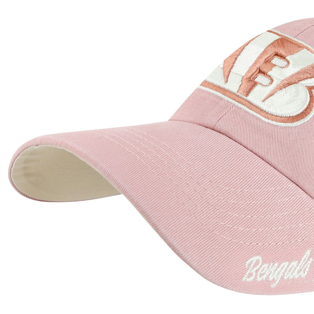 Cincinnati Bengals '47 Women's Ballpark Cheer Dusty Rose Clean Up Adjustable Hat Pink | 47 brand