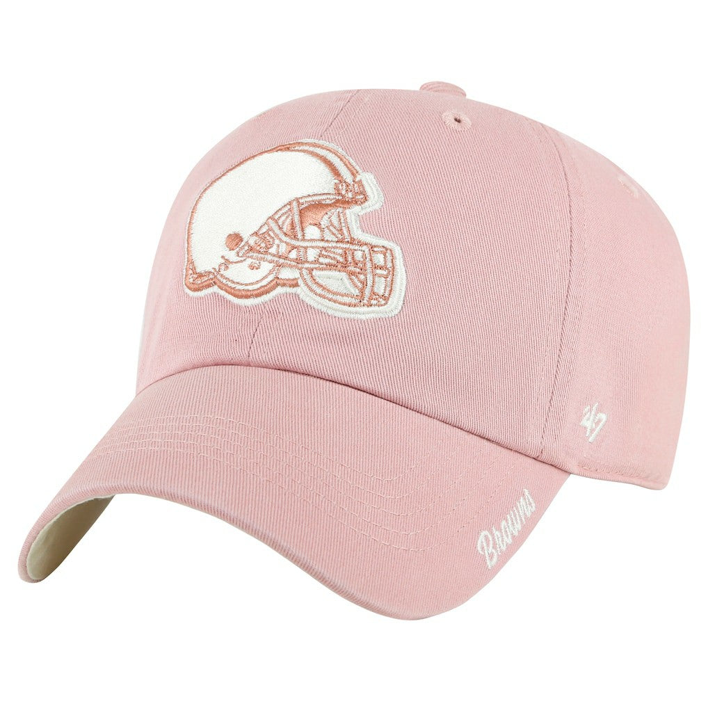 Cleveland Browns '47 Women's Ballpark Cheer Dusty Rose Clean Up Adjustable Hat Pink | 47 brand