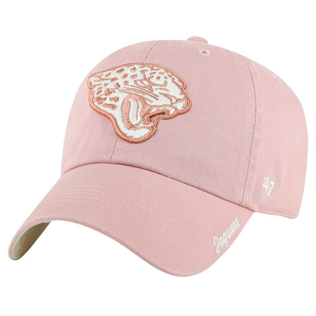 Jacksonville Jaguars '47 Women's Ballpark Cheer Dusty Rose Clean Up Adjustable Hat Pink | 47 brand