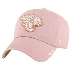 Jacksonville Jaguars '47 Women's Ballpark Cheer Dusty Rose Clean Up Adjustable Hat Pink | 47 brand