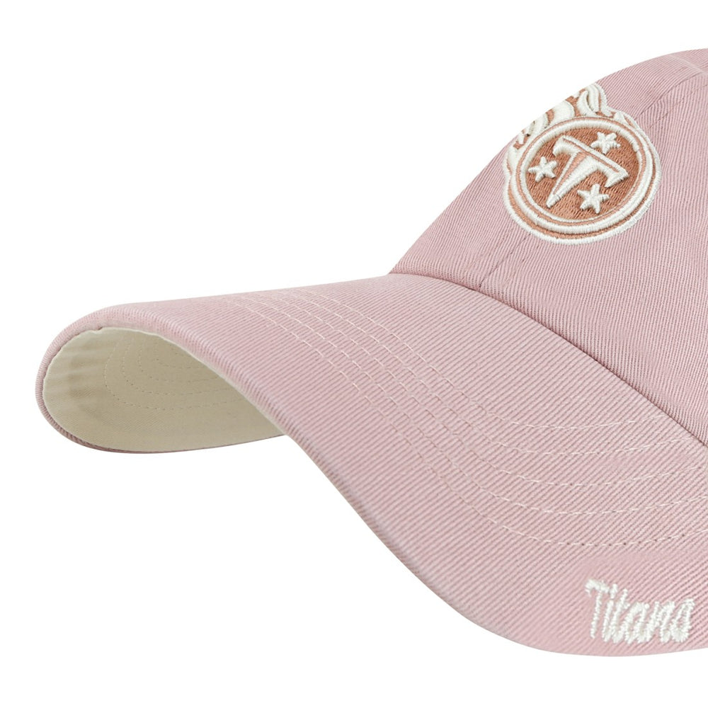 Tennessee Titans '47 Women's Ballpark Cheer Dusty Rose Clean Up Adjustable Hat Pink | 47 brand