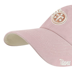 Tennessee Titans '47 Women's Ballpark Cheer Dusty Rose Clean Up Adjustable Hat Pink | 47 brand