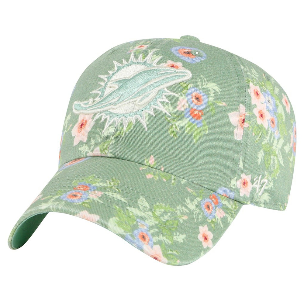 Miami Dolphins '47 Women's Meadow Garden Clean Up Adjustable Hat Green | 47 brand