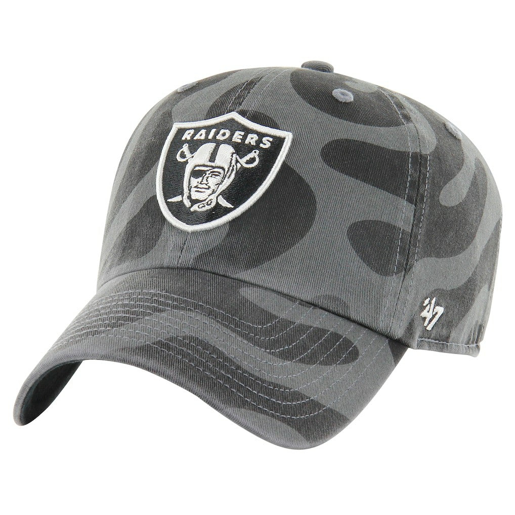 Las Vegas Raiders '47 Women's Freeform Clean Up Adjustable Hat Charcoal | 47 brand