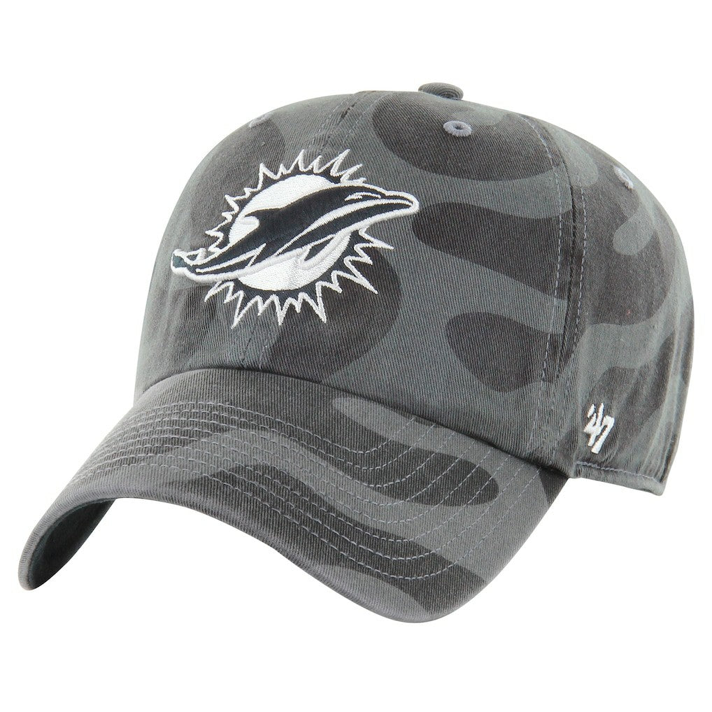 Miami Dolphins '47 Women's Freeform Clean Up Adjustable Hat Charcoal | 47 brand