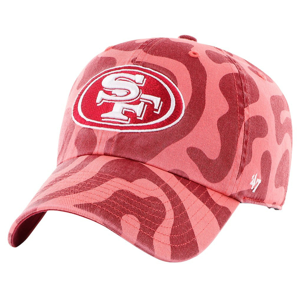 San Francisco 49ers '47 Women's Freeform Clean Up Adjustable Hat Scarlet | 47 brand
