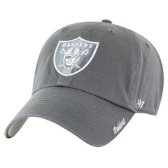 Las Vegas Raiders '47 Women's Luminance Cheer Clean Up Adjustable Hat Gray | 47 brand