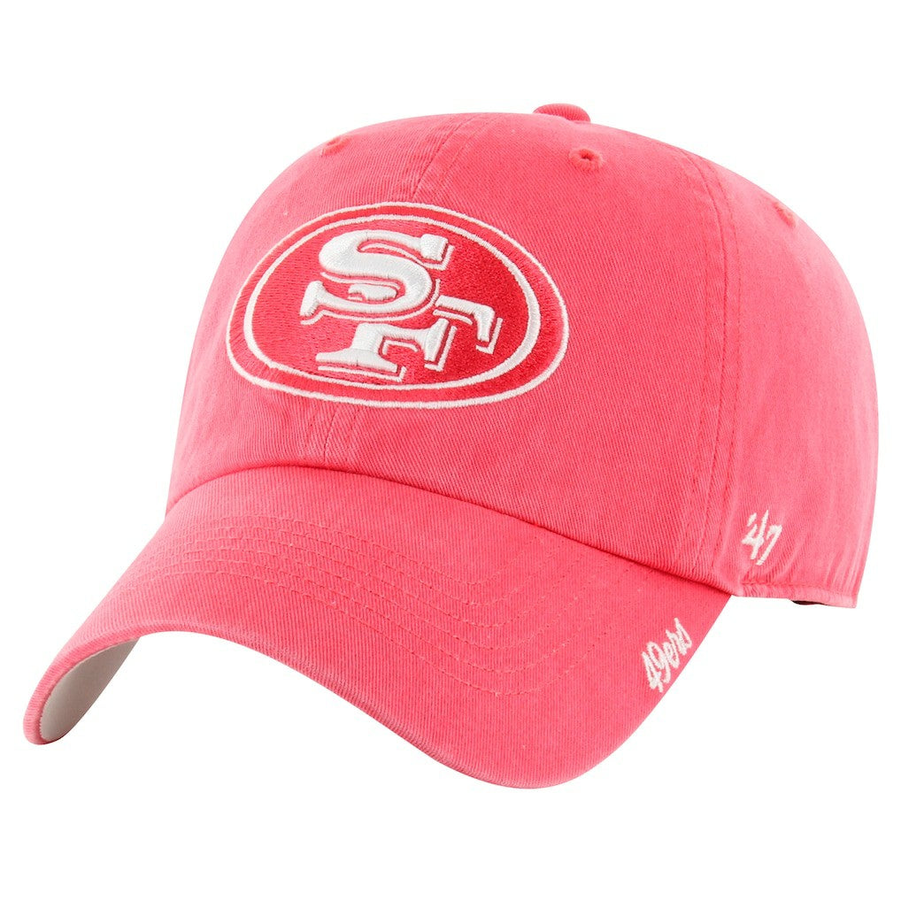 San Francisco 49ers '47 Women's Luminance Cheer Clean Up Adjustable Hat Scarlet | 47 brand