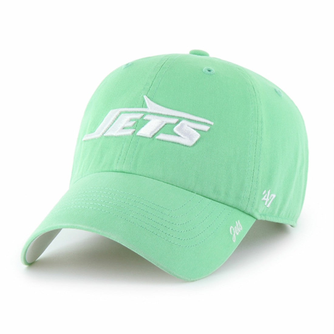 New York Jets '47 Women's Luminance Cheer Clean Up Adjustable Hat Green | 47 brand