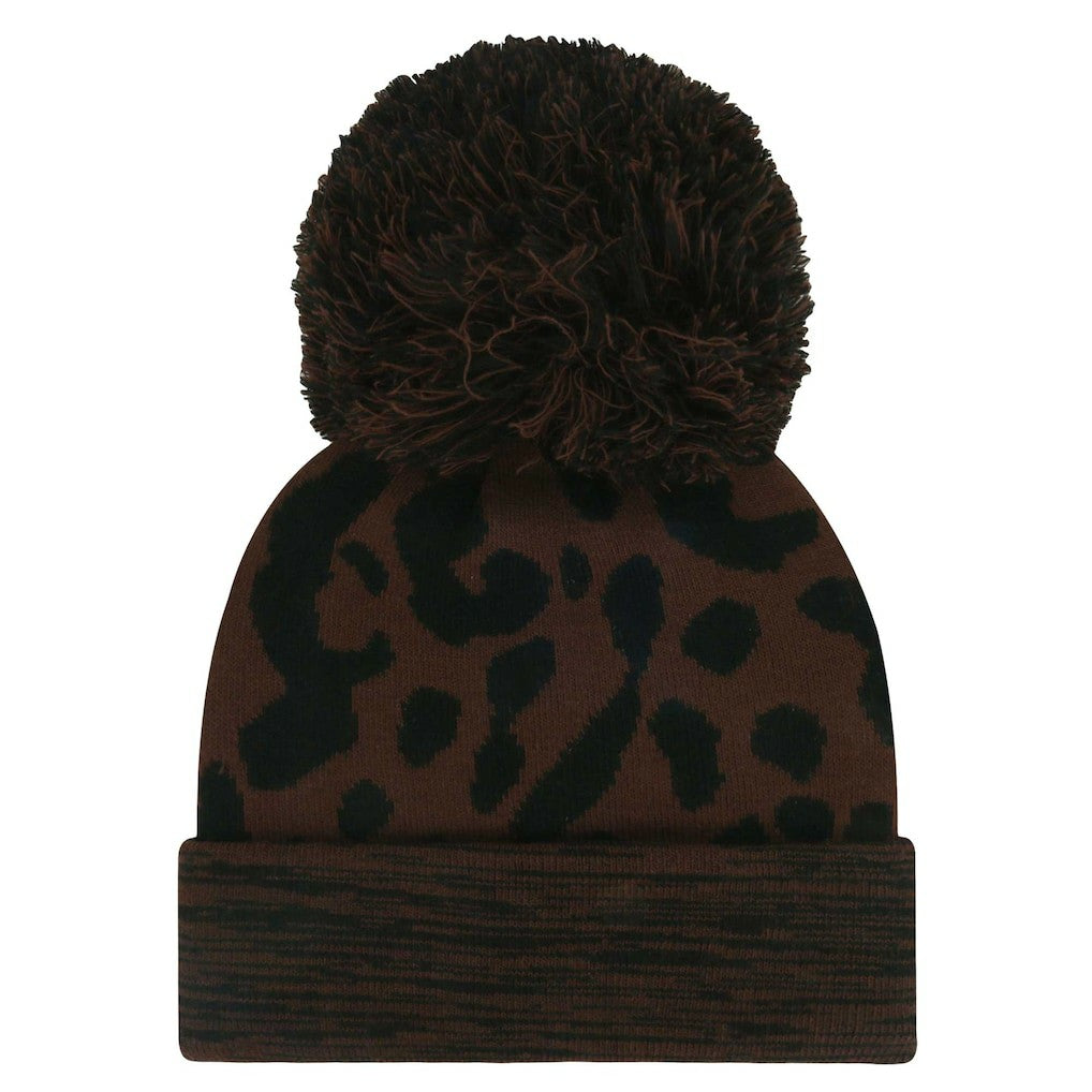 Las Vegas Raiders '47 Women's Cacao Cuffed Knit Hat with Pom Brown | 47 brand