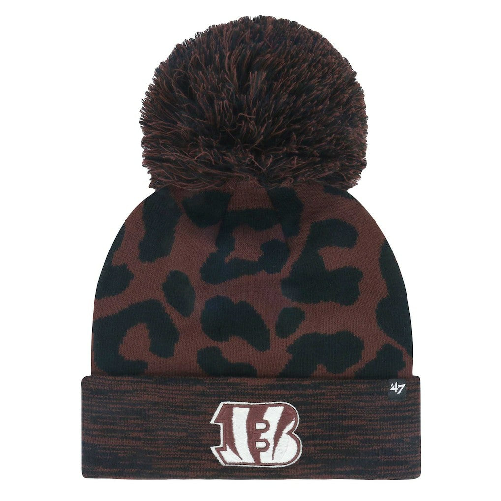 Cincinnati Bengals '47 Women's Cacao Cuffed Knit Hat with Pom Brown | 47 brand