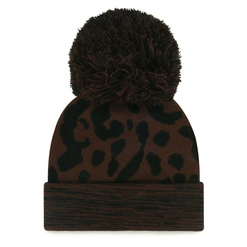Jacksonville Jaguars '47 Women's Cacao Cuffed Knit Hat with Pom Brown | 47 brand