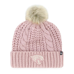 Jacksonville Jaguars '47 Women's Meeko Cuffed Knit Hat with Pom Dusty Rose | 47 brand