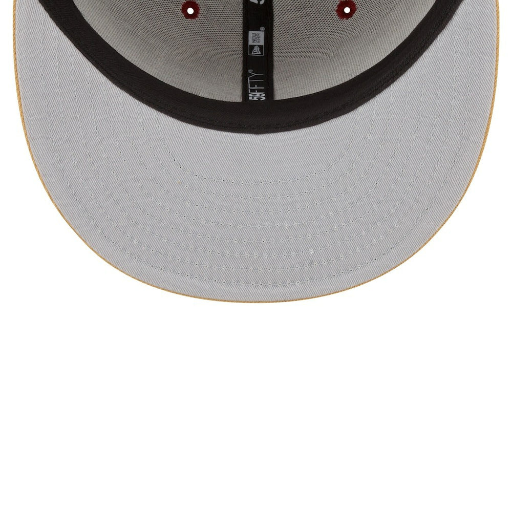Cleveland Cavaliers 2-Tone 59FIFTY Fitted Hat Wine/Gold - NBA