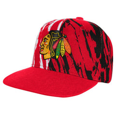 Chicago Blackhawks Youth Propel Flat Brim Snapback Hat - Red - NHL