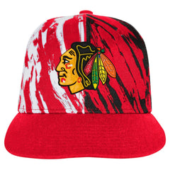 Chicago Blackhawks Youth Propel Flat Brim Snapback Hat - Red - NHL