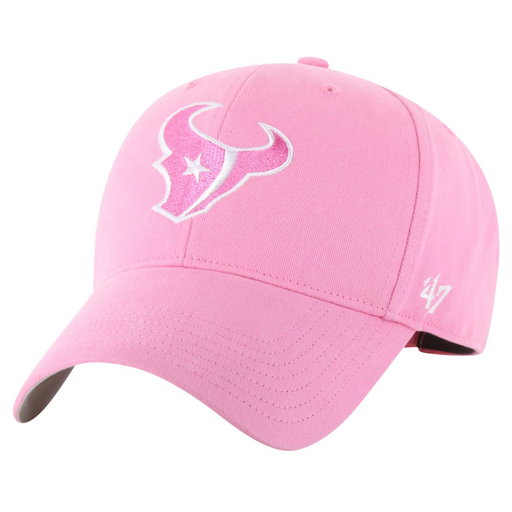 Houston Texans '47 Girls Youth Rose MVP Adjustable Hat Pink | 47 brand