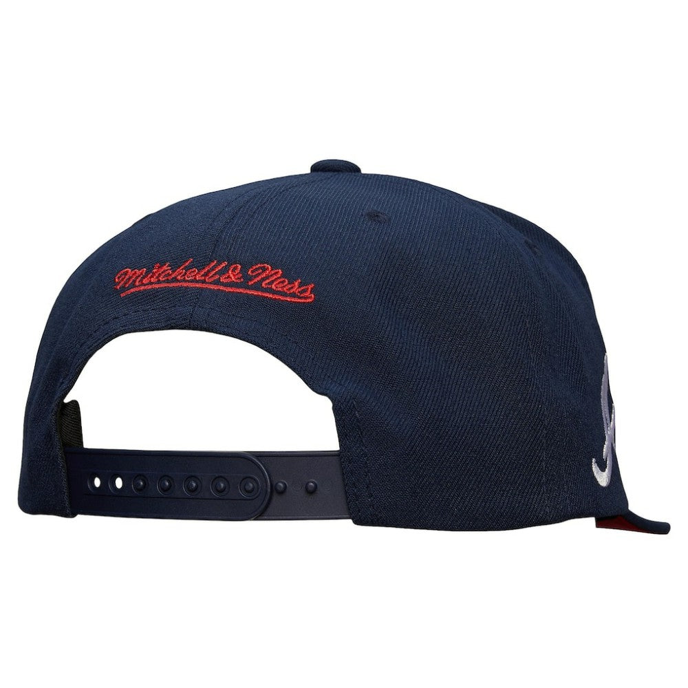 Atlanta Braves Mitchell & Ness Team Tagged Snapback Hat - MLB