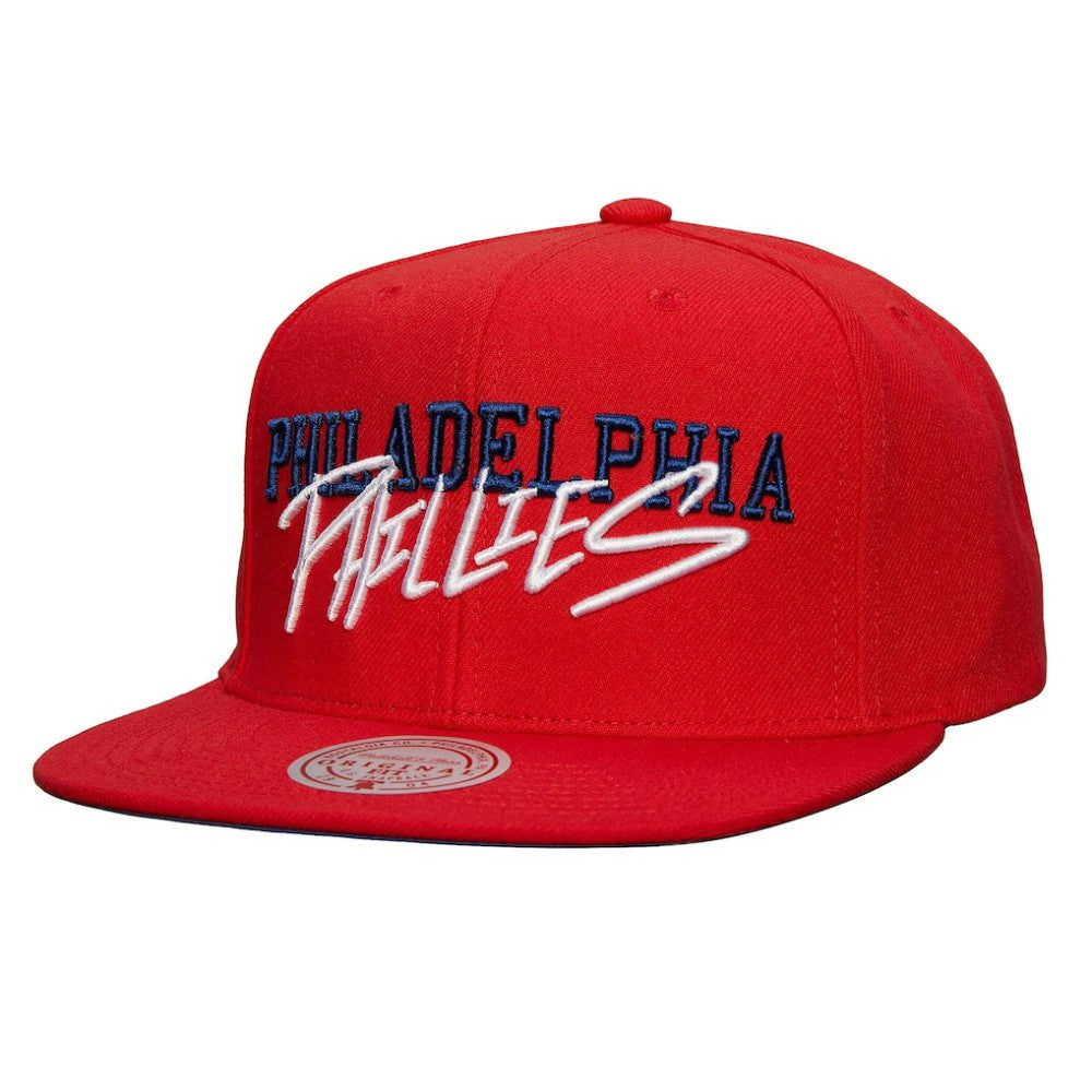 Philadelphia Phillies Mitchell & Ness Team Tagged Snapback Hat - MLB