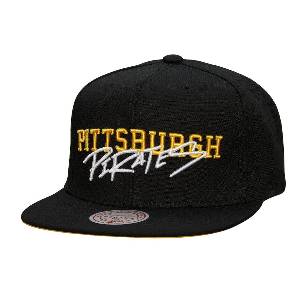 Pittsburgh Pirates Mitchell & Ness Team Tagged Snapback Hat - MLB