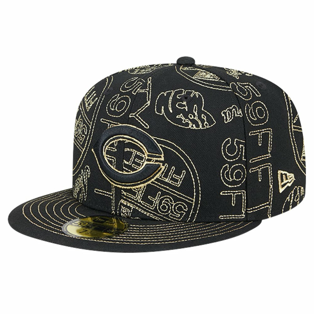 Cincinnati Reds New Era 59FIFTY Day Allover Fitted Hat - MLB
