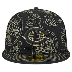 Cincinnati Reds New Era 59FIFTY Day Allover Fitted Hat - MLB