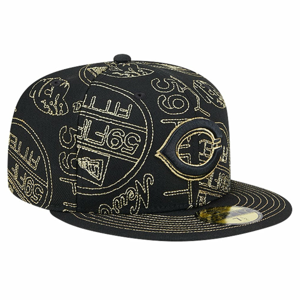 Cincinnati Reds New Era 59FIFTY Day Allover Fitted Hat - MLB