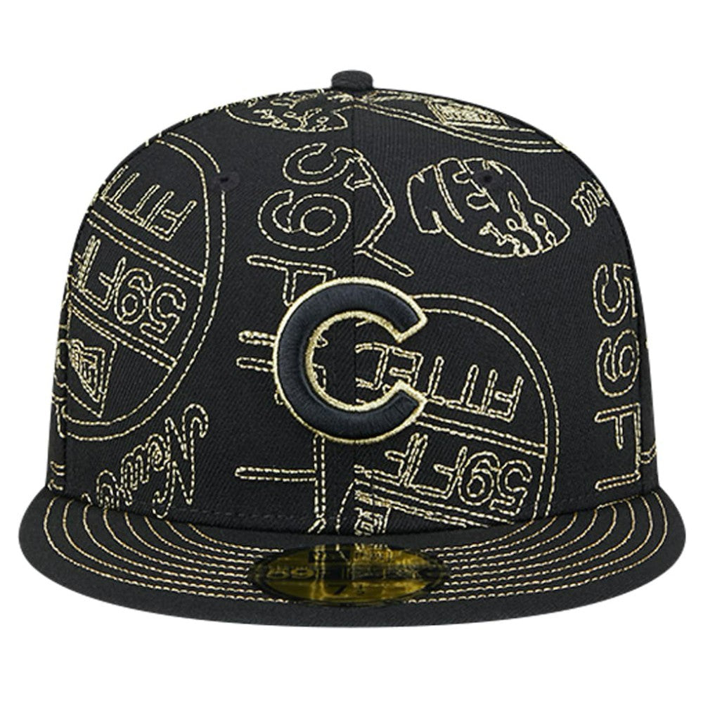 Chicago Cubs New Era 59FIFTY Day Allover Fitted Hat - MLB