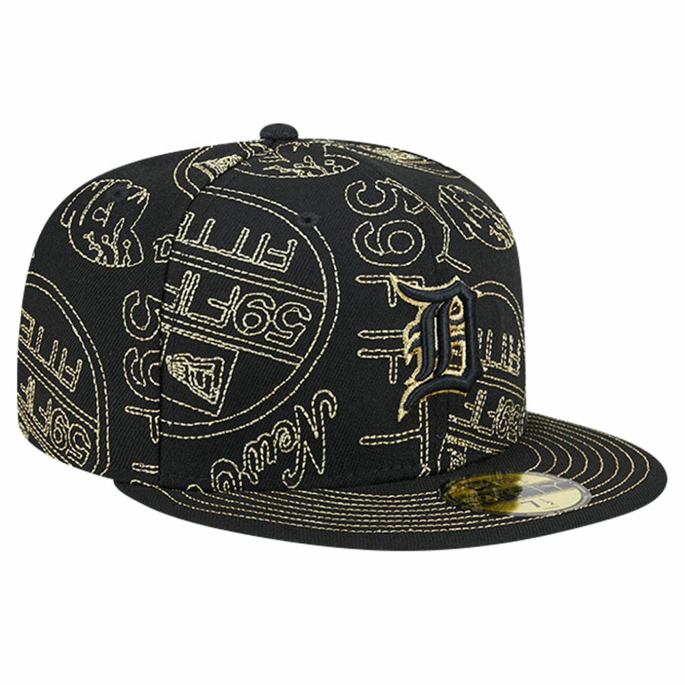 Detroit Tigers New Era 59FIFTY Day Allover Fitted Hat - MLB