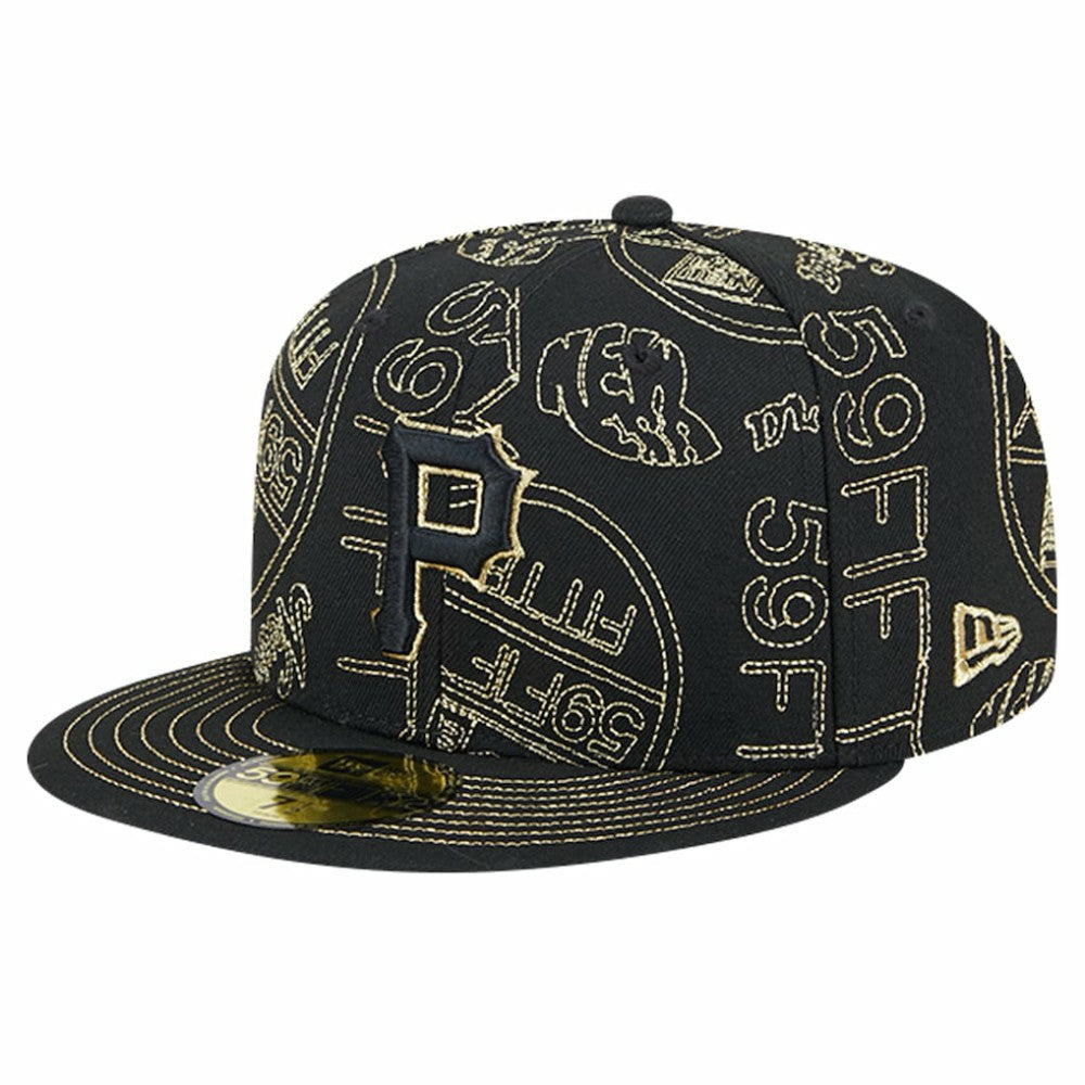 Pittsburgh Pirates New Era 59FIFTY Day Allover Fitted Hat - MLB